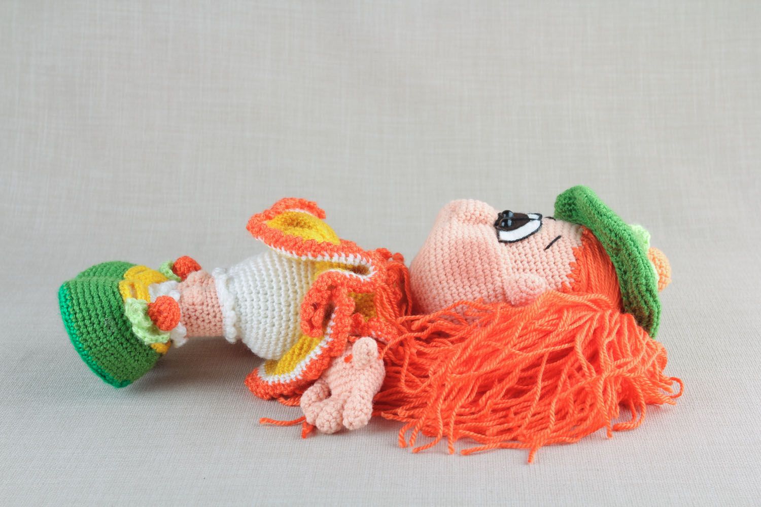 Crochet toy Orange Girl photo 3