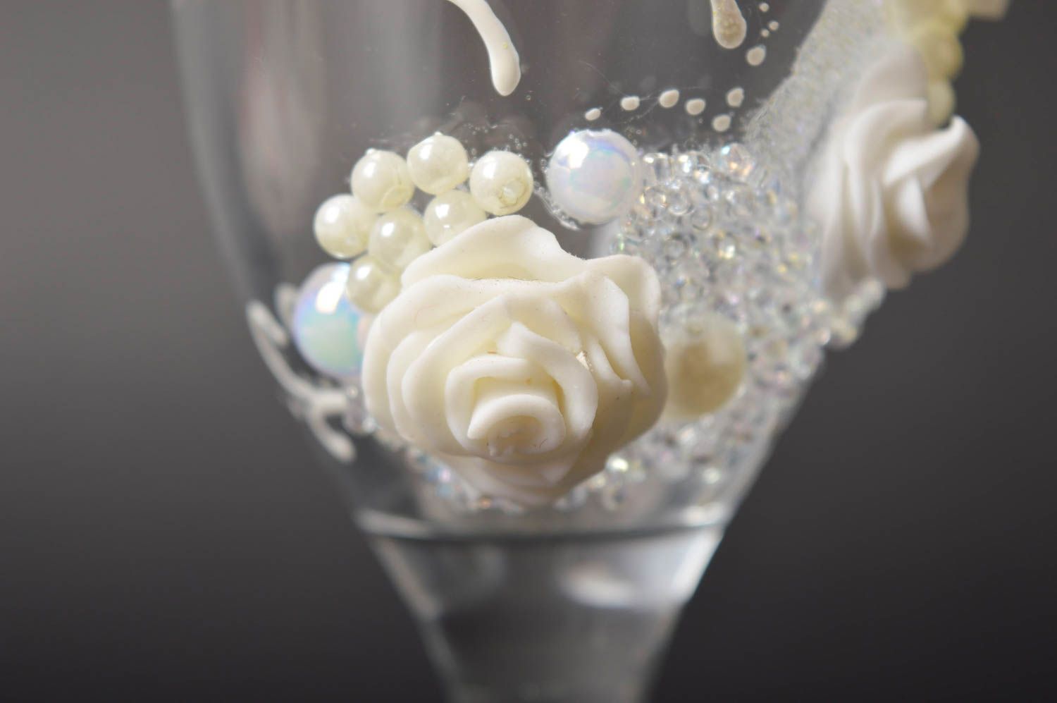 Copas de boda artesanales elementos decorativos de cristal regalo original foto 4