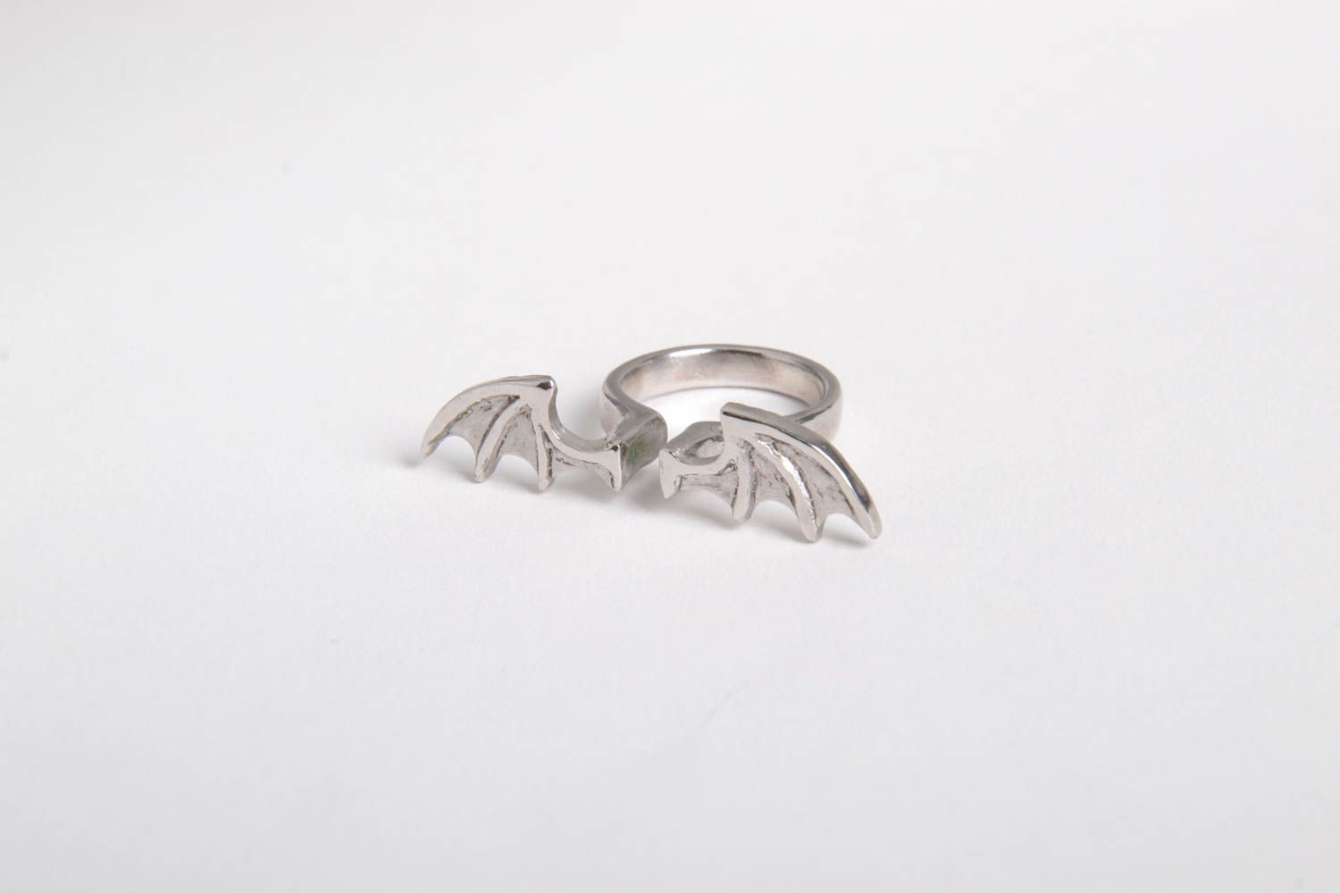 Ring für Damen handgemachter Schmuck Ring aus Metall einzigartig ungewöhnlich foto 5