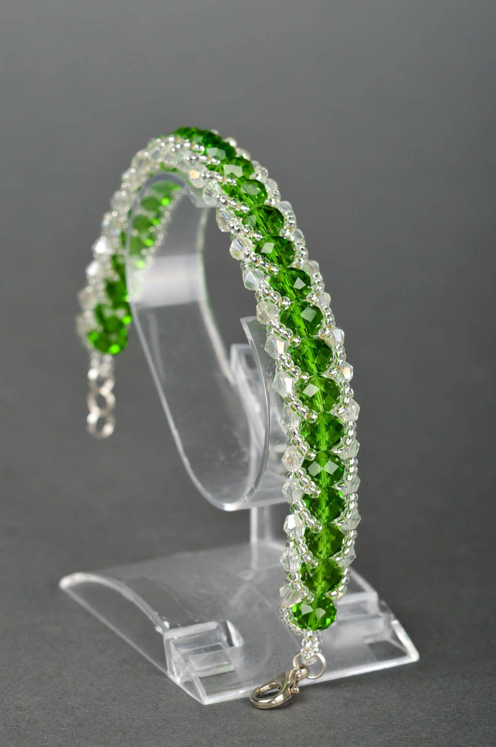 Handmade unusual festive bracelet female wrist bracelet elegant jewelry photo 1