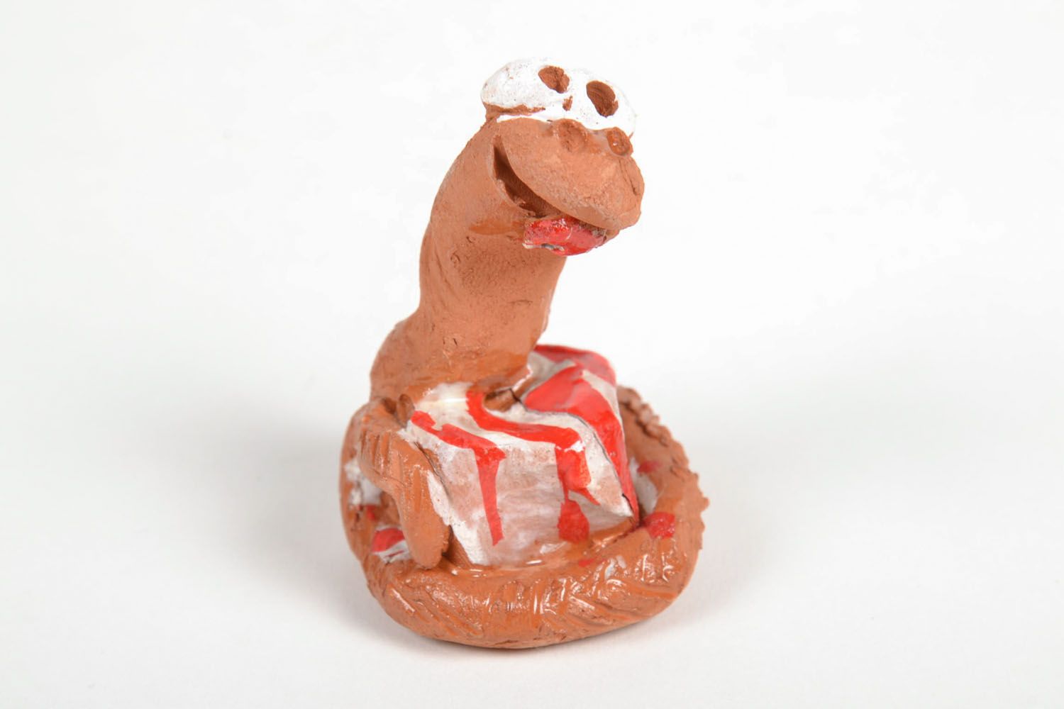 Homemade clay statuette Snake photo 3
