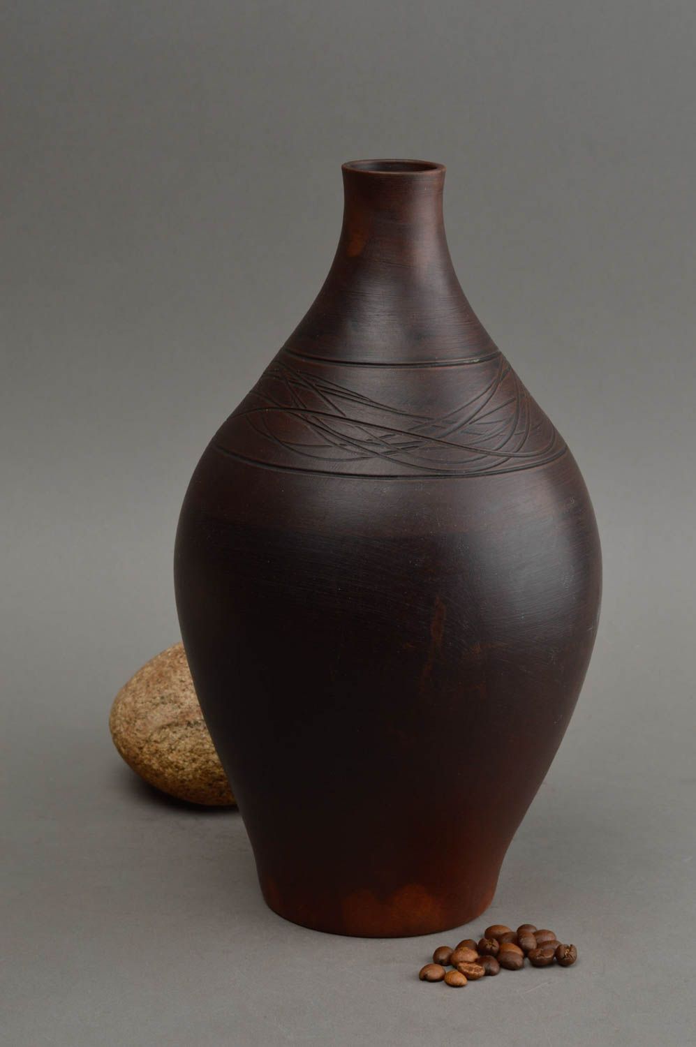 Large ceramic 80 oz greek-style wine pitcher 10, 1,5 lb photo 1