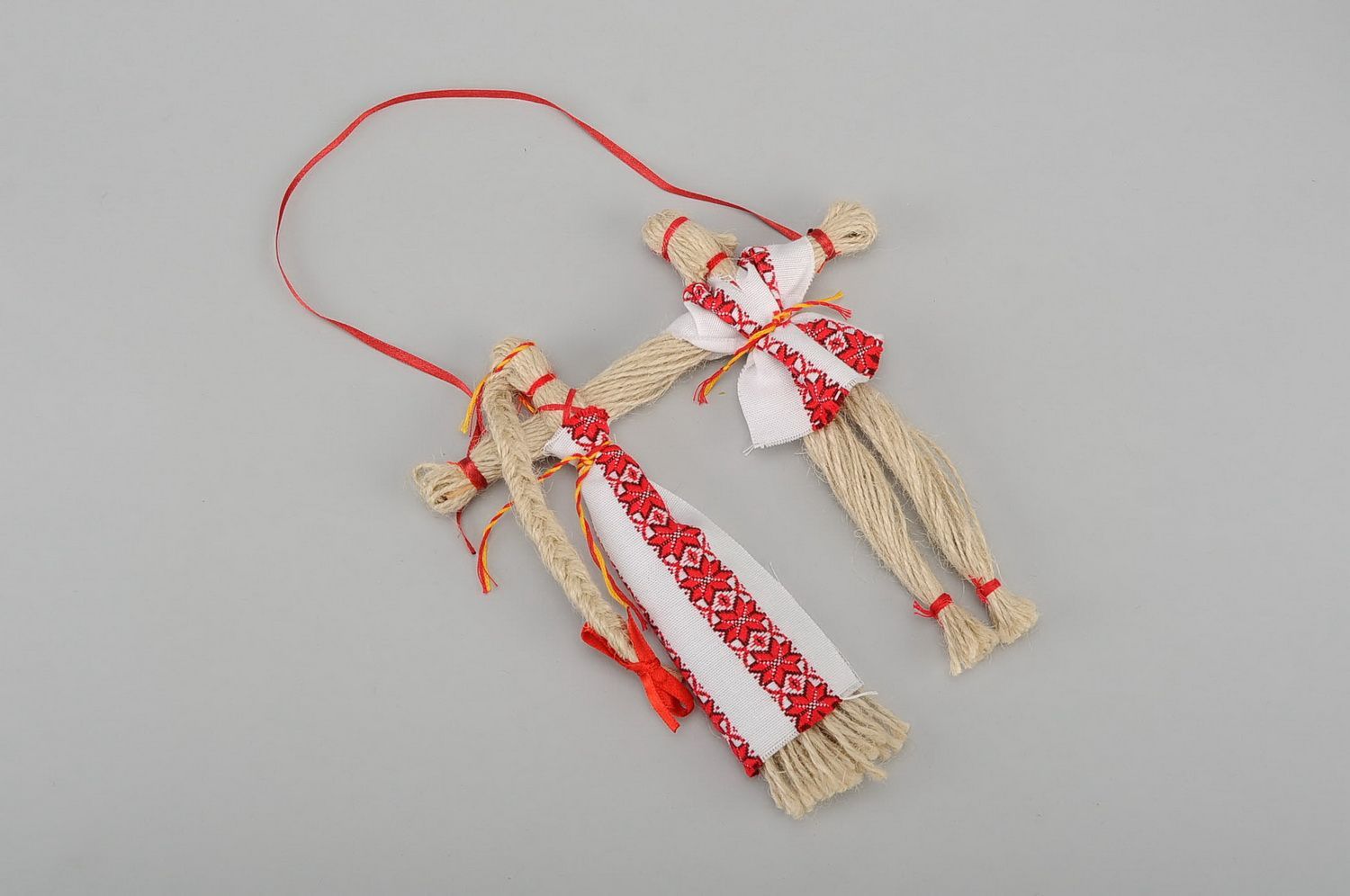Bambola etnica di stoffa fatta a mano amuleto talismano slavo inseparabili
 foto 3