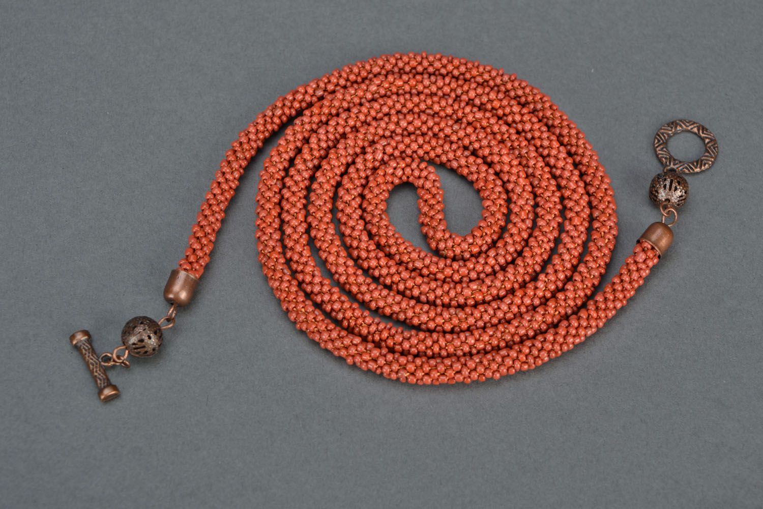 Elegant beaded necklace-cord photo 5