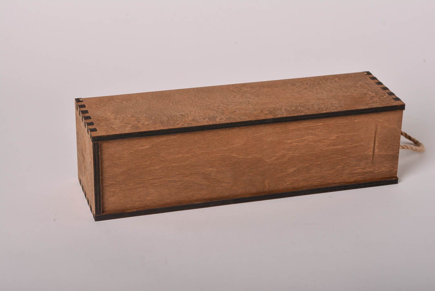 Декоративный ящик хэнд мэйд ящик для хранения деревянный ящик пенал темный фото 5