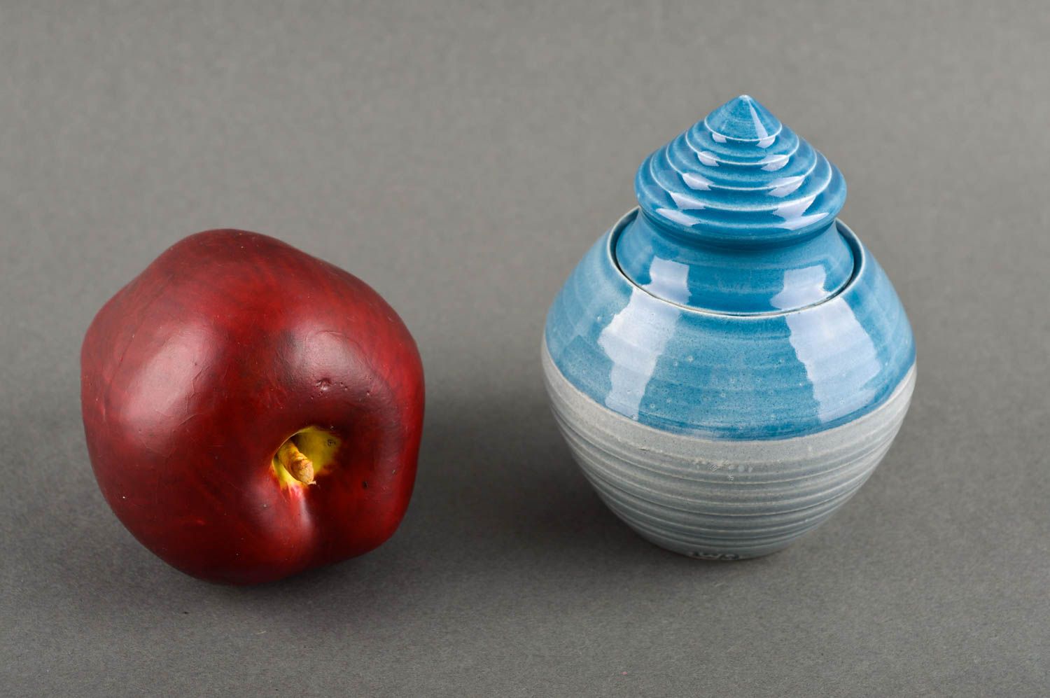 Zuckerdose Keramik handmade Küchen Accessoire grell Küchen Zubehör Geschenk Idee foto 1