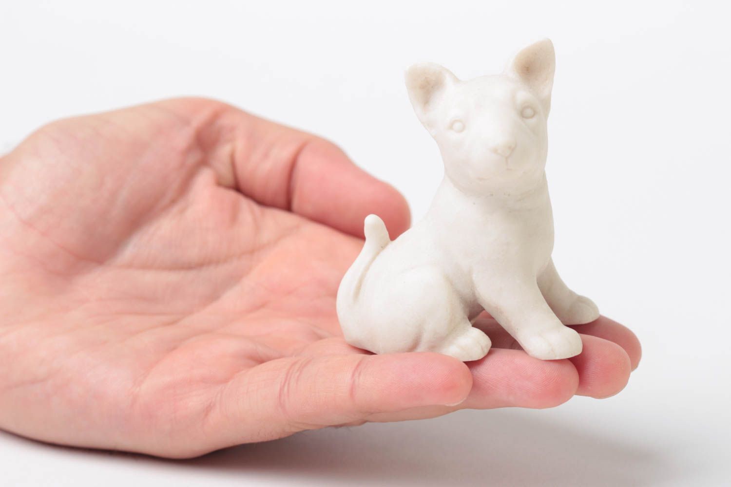 Figurine de chien fait main Statuette de chien résine petit Objet à décorer photo 5