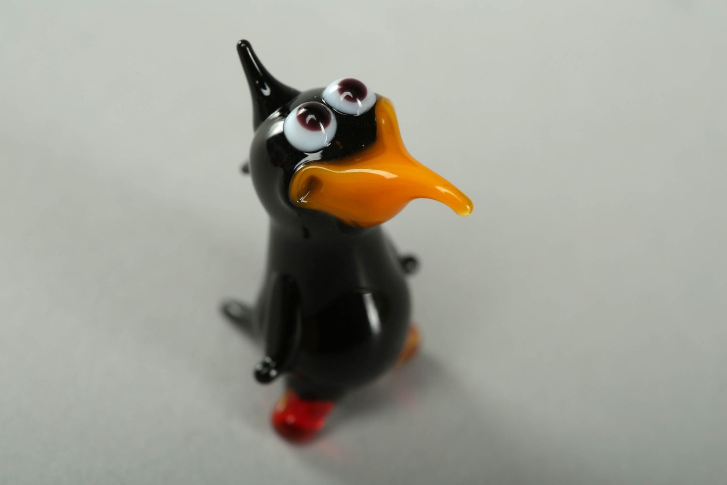 Figura artesanal de vidrio lampwork Pingüino foto 2