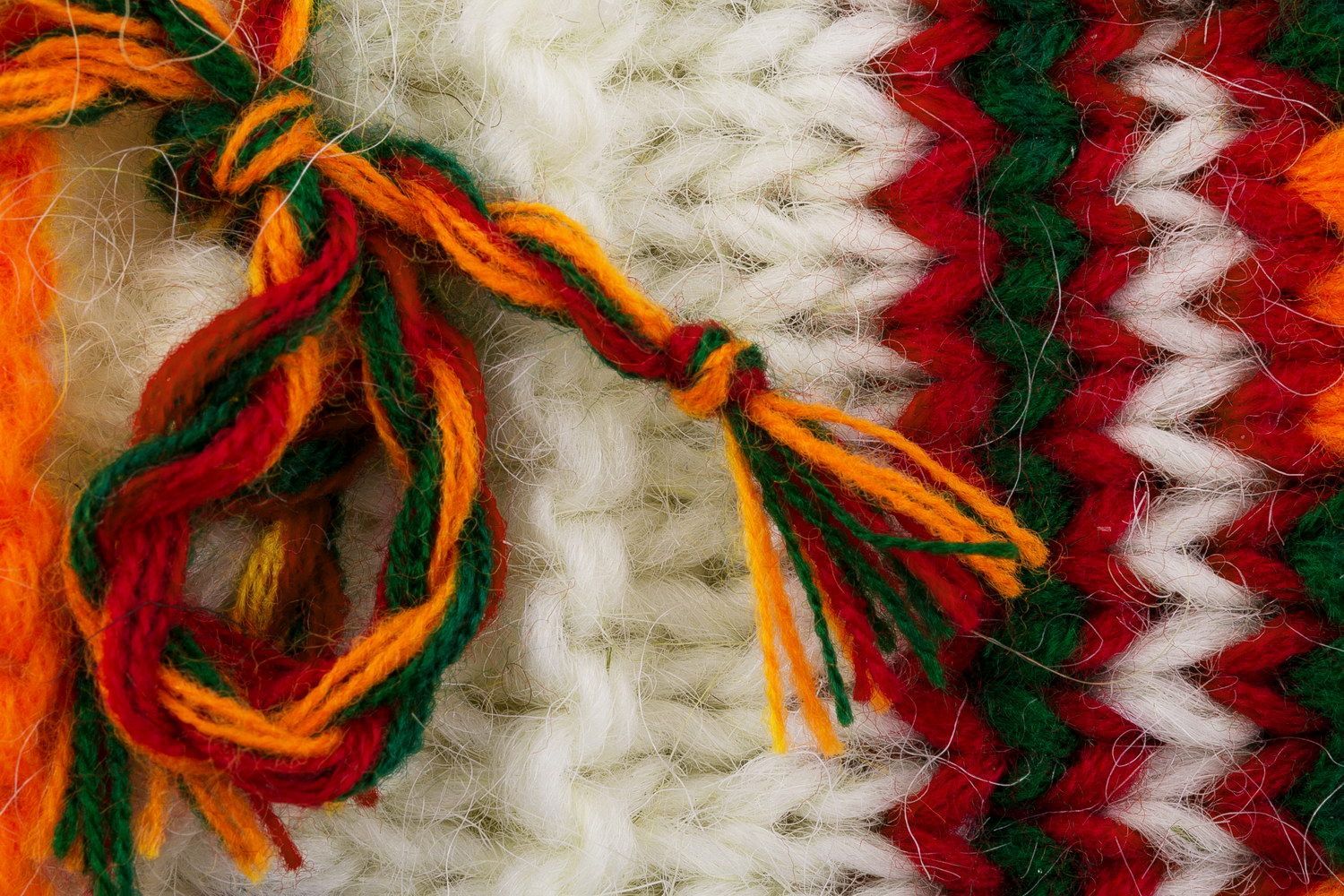 Chaussettes en laine blanches pour femme photo 4