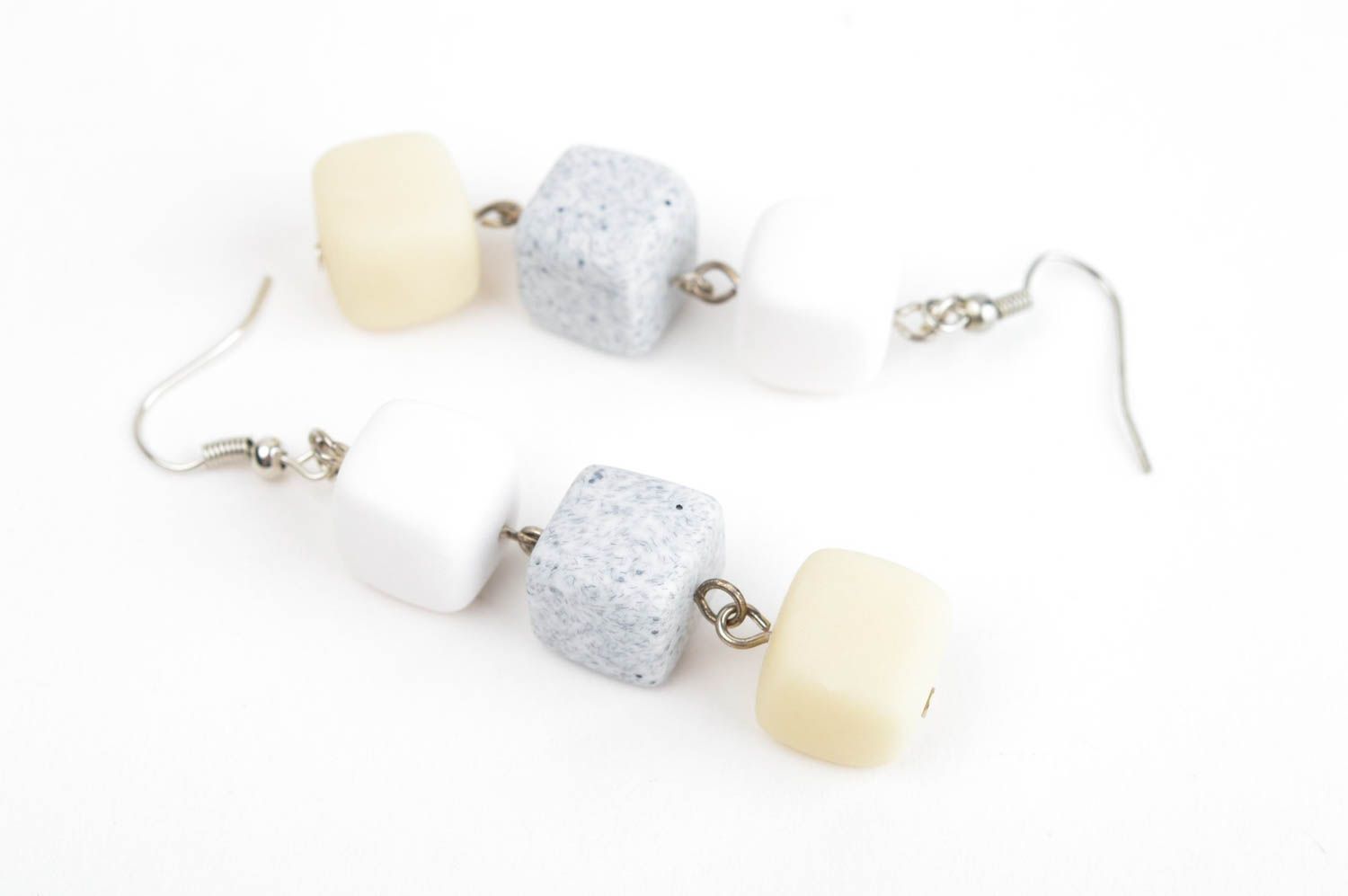 Handmade earrings unusual earrings clay jewelry designer accessory gift for her photo 3