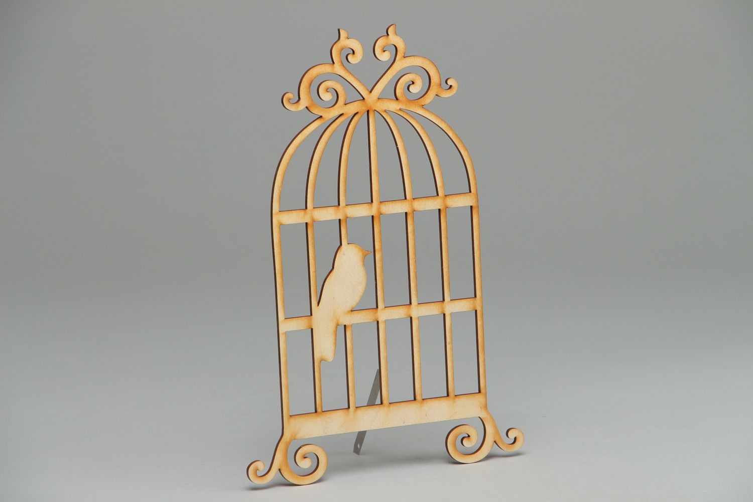 Plywood craft blank cage photo 1