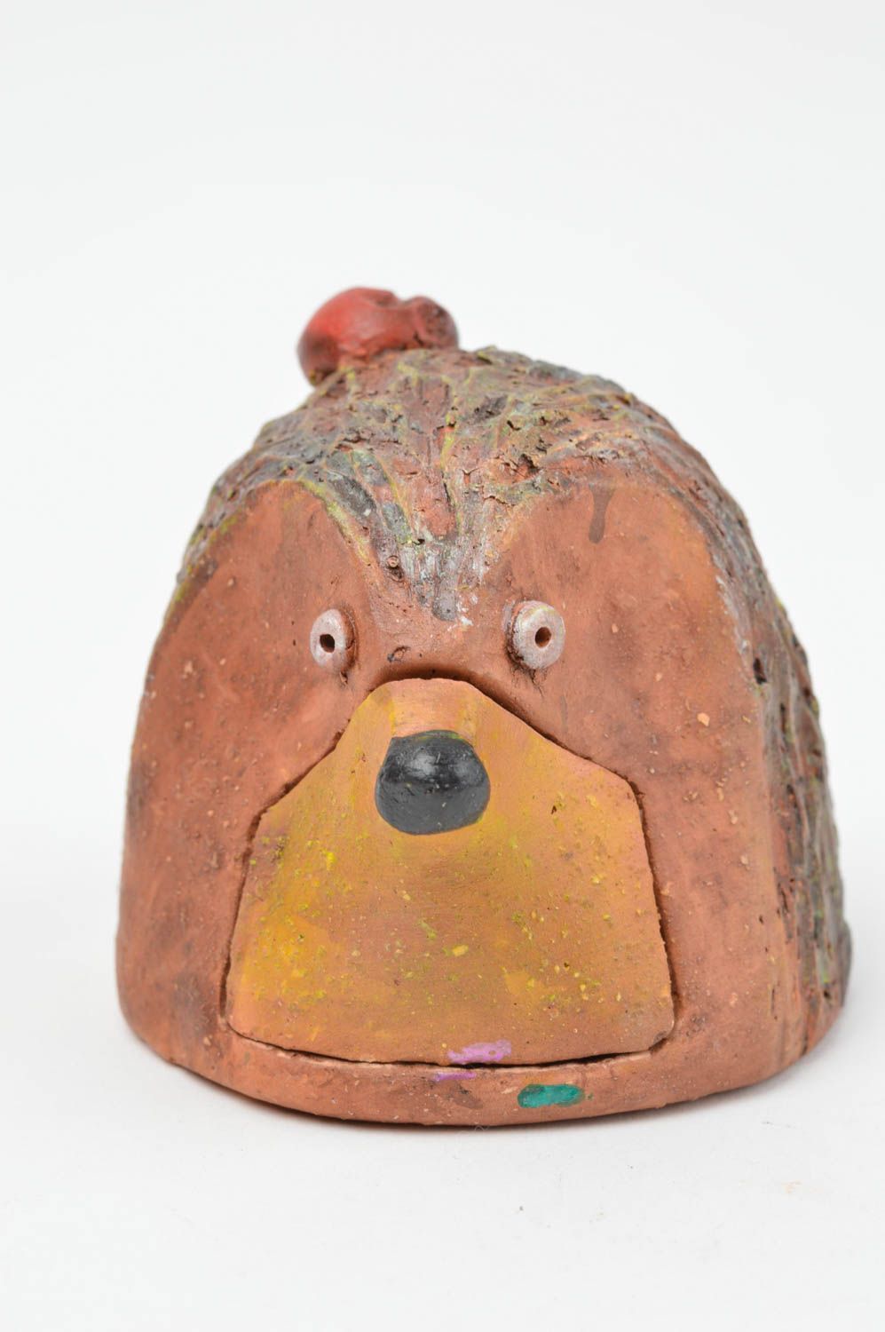 Caja de cerámica erizo hecha a mano joyero infantil regalo original para niña foto 2