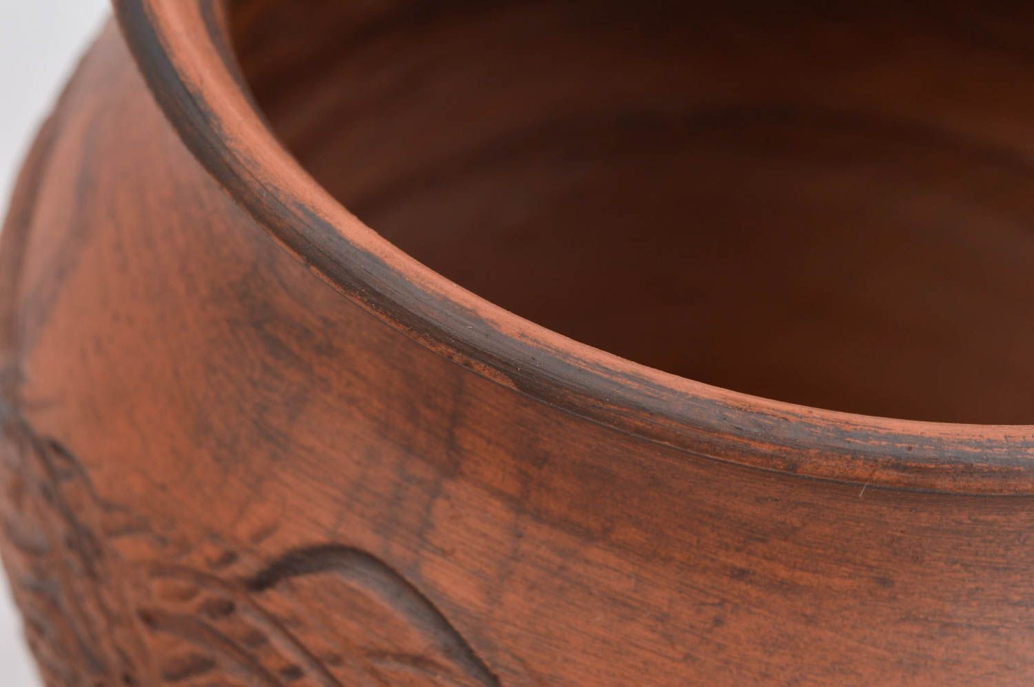 Handgemachte Keramik Tontopf mit Deckel Keramik Topf Designer Geschirr 500 ml foto 3