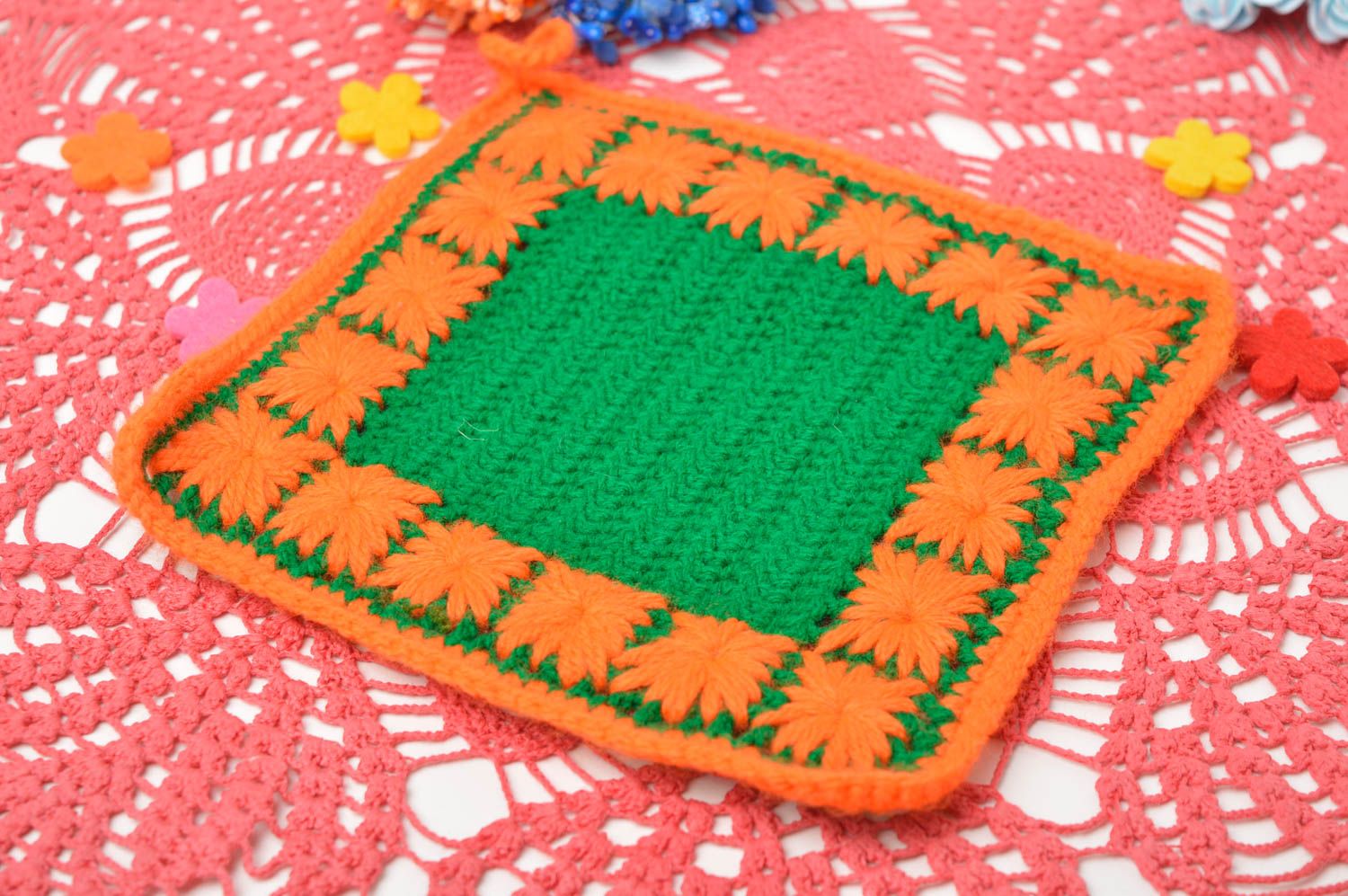 Handmade crochet napkin crochet placemats table decor home decorating ideas photo 1