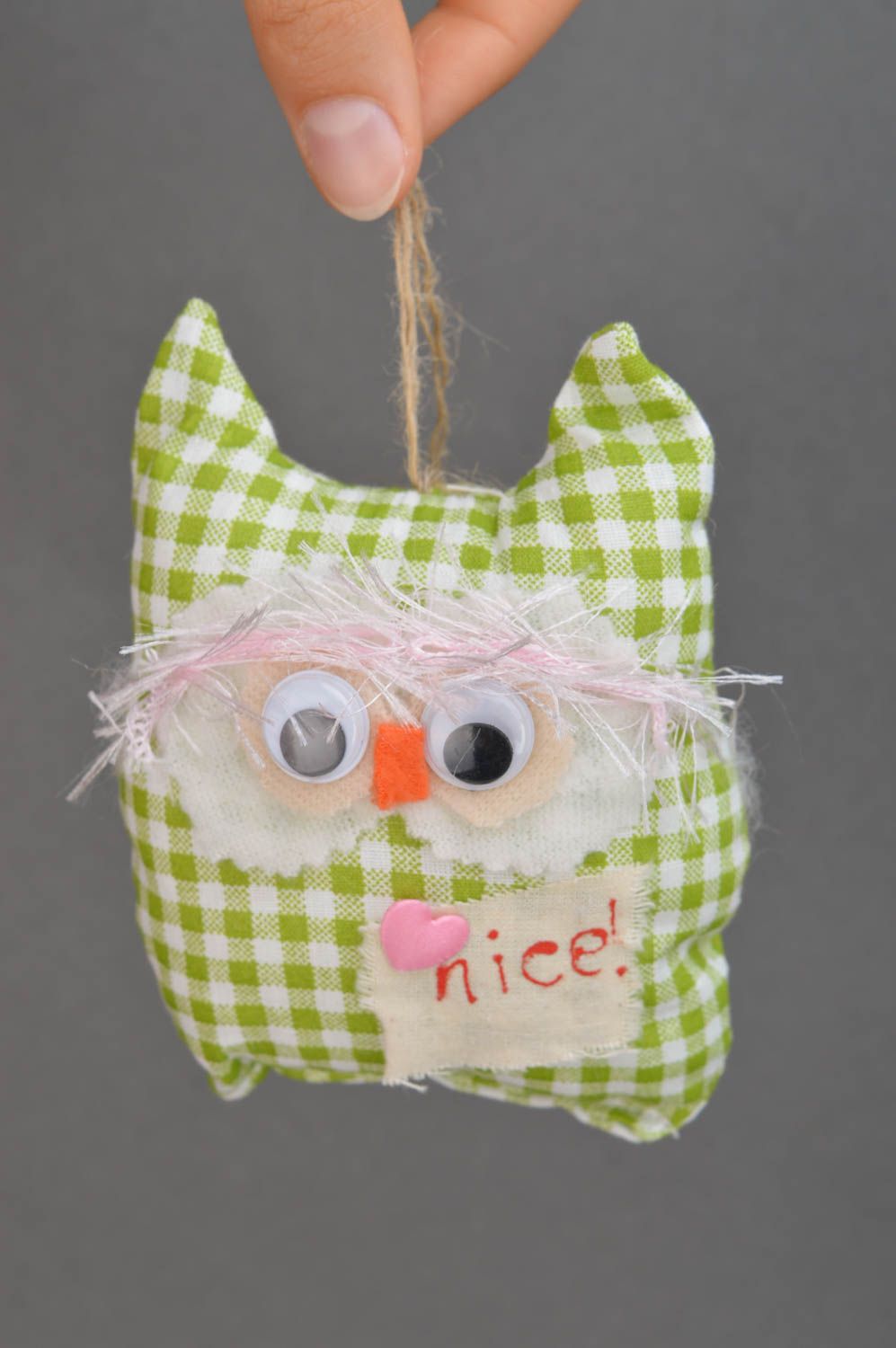 Handmade toy owl toy designer toy soft toy gift for children interior decor photo 5