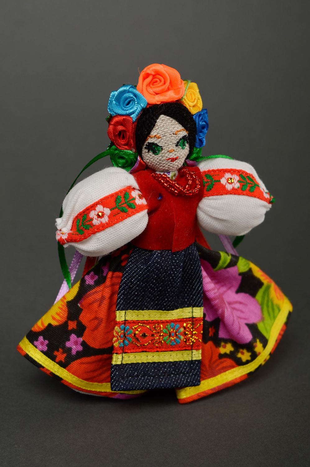 Handmade designer fabric doll Ukrainian Girl photo 1