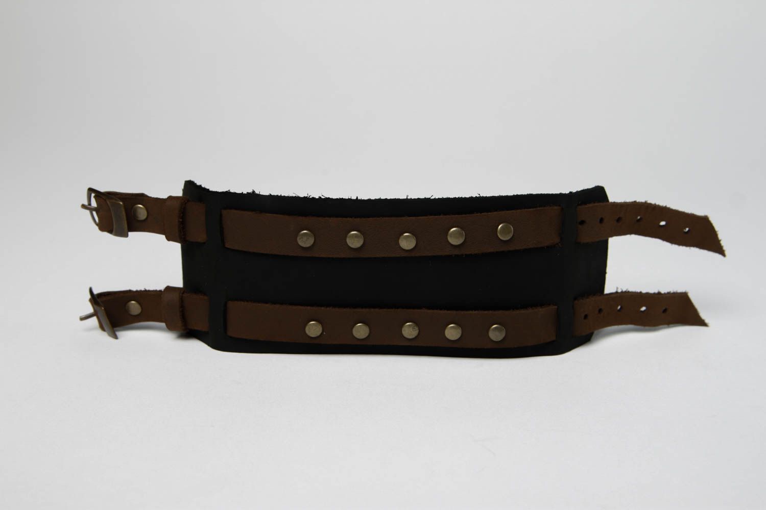 Stylish handmade leather bracelet unisex jewelry fashion accessories gift ideas photo 3