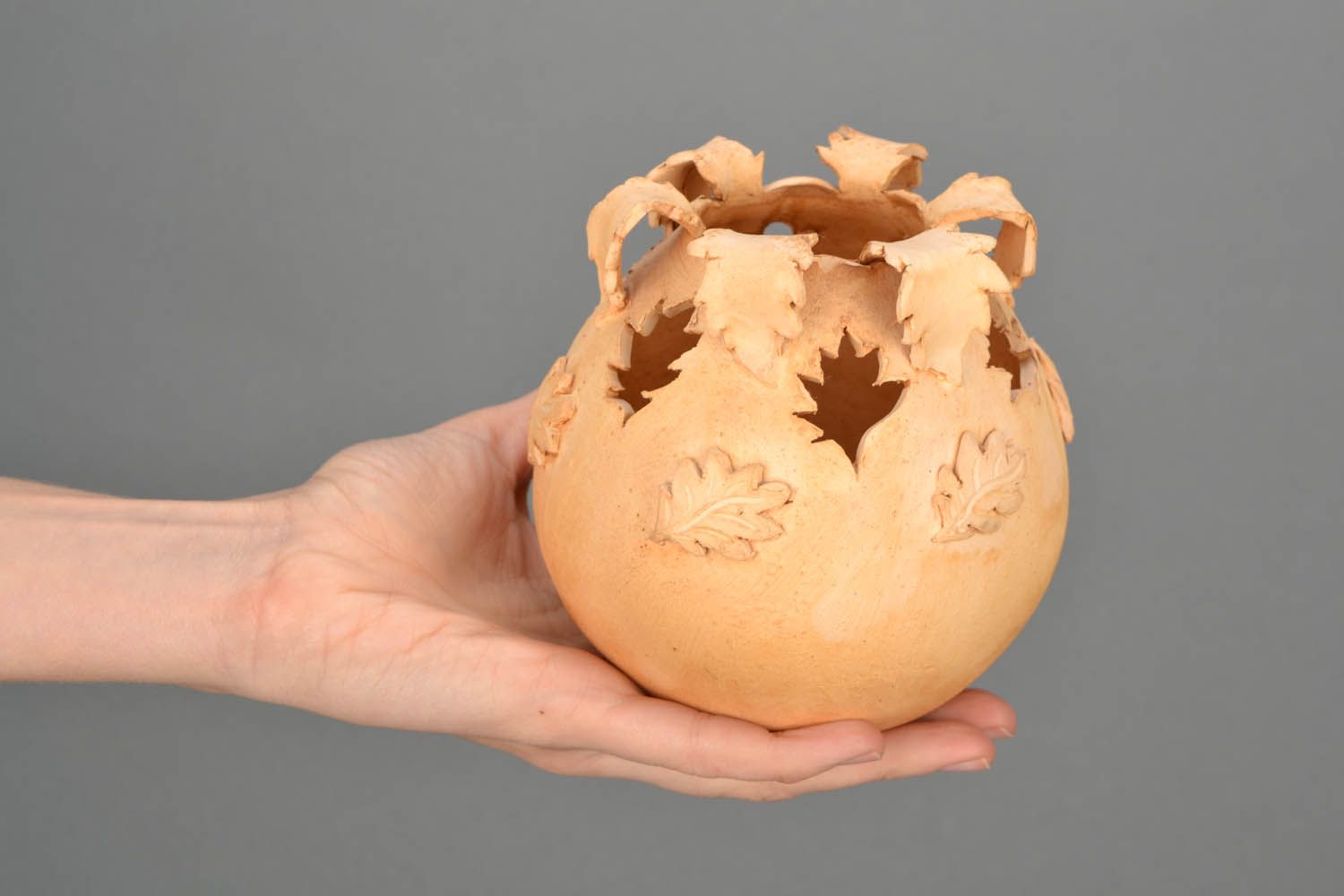 Керамическая ваза декоративная Листья фото 2