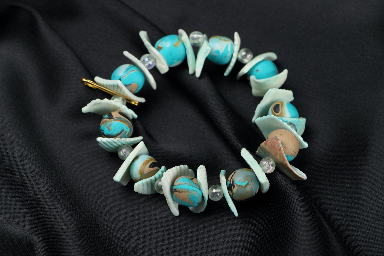 Bracelet Made of Polymer Clay in Nautical Theme photo 6