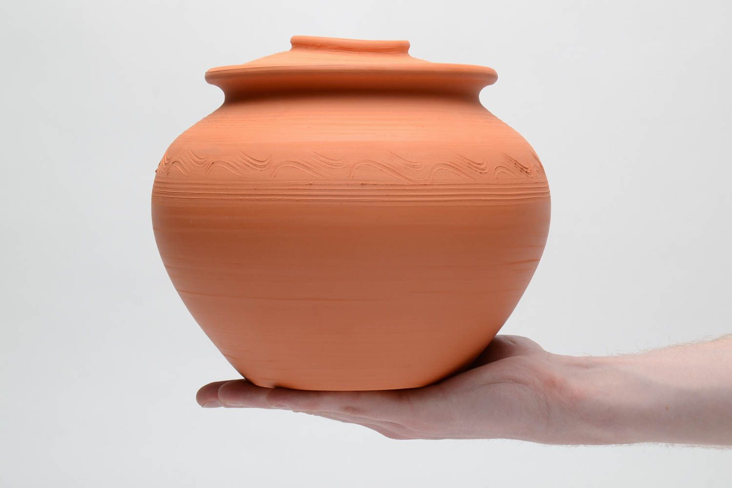 Pentola di terracotta fatta a mano vaso di argilla stoviglie in ceramica foto 5