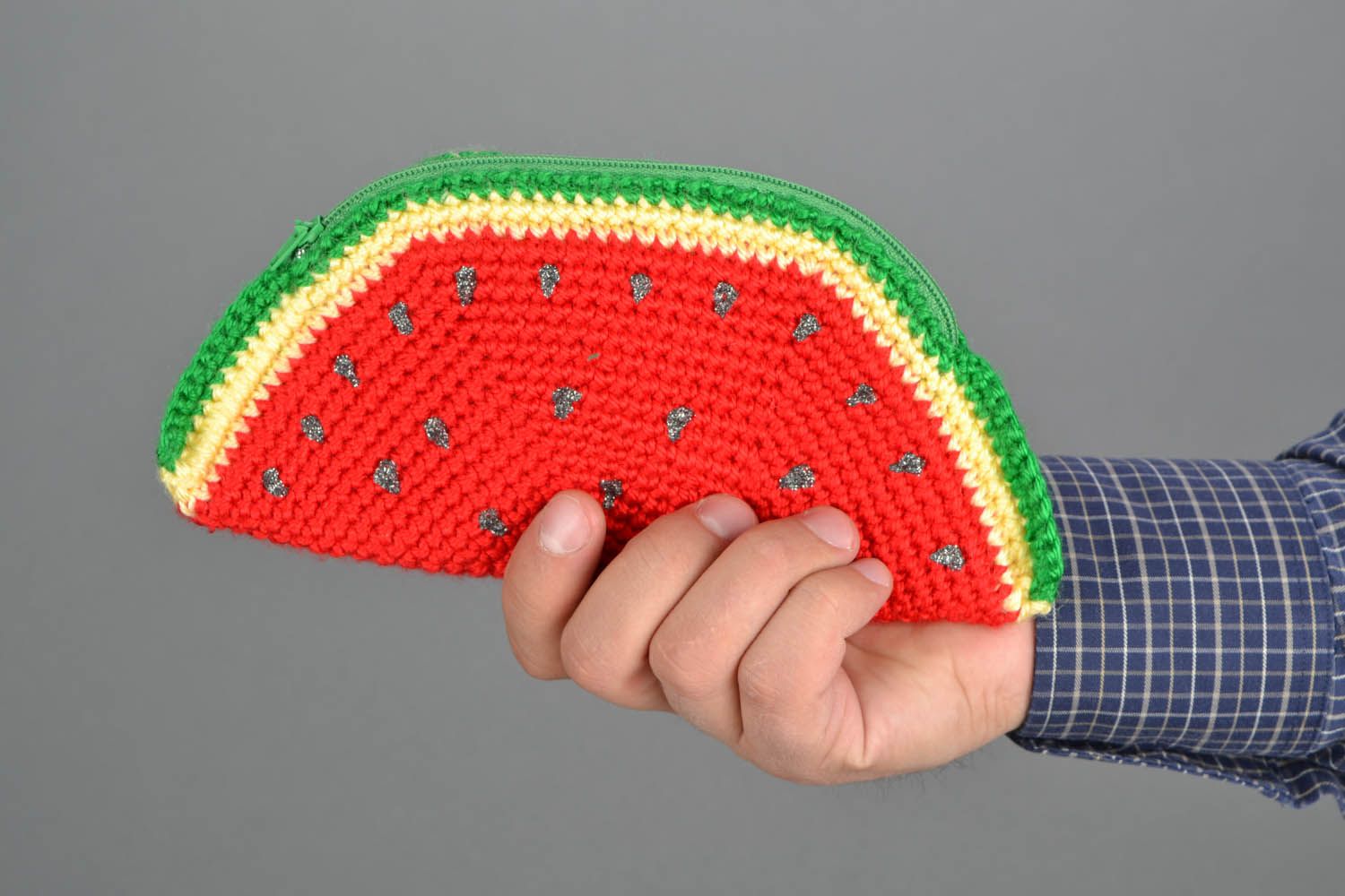 Crocheted purse Watermelon photo 1