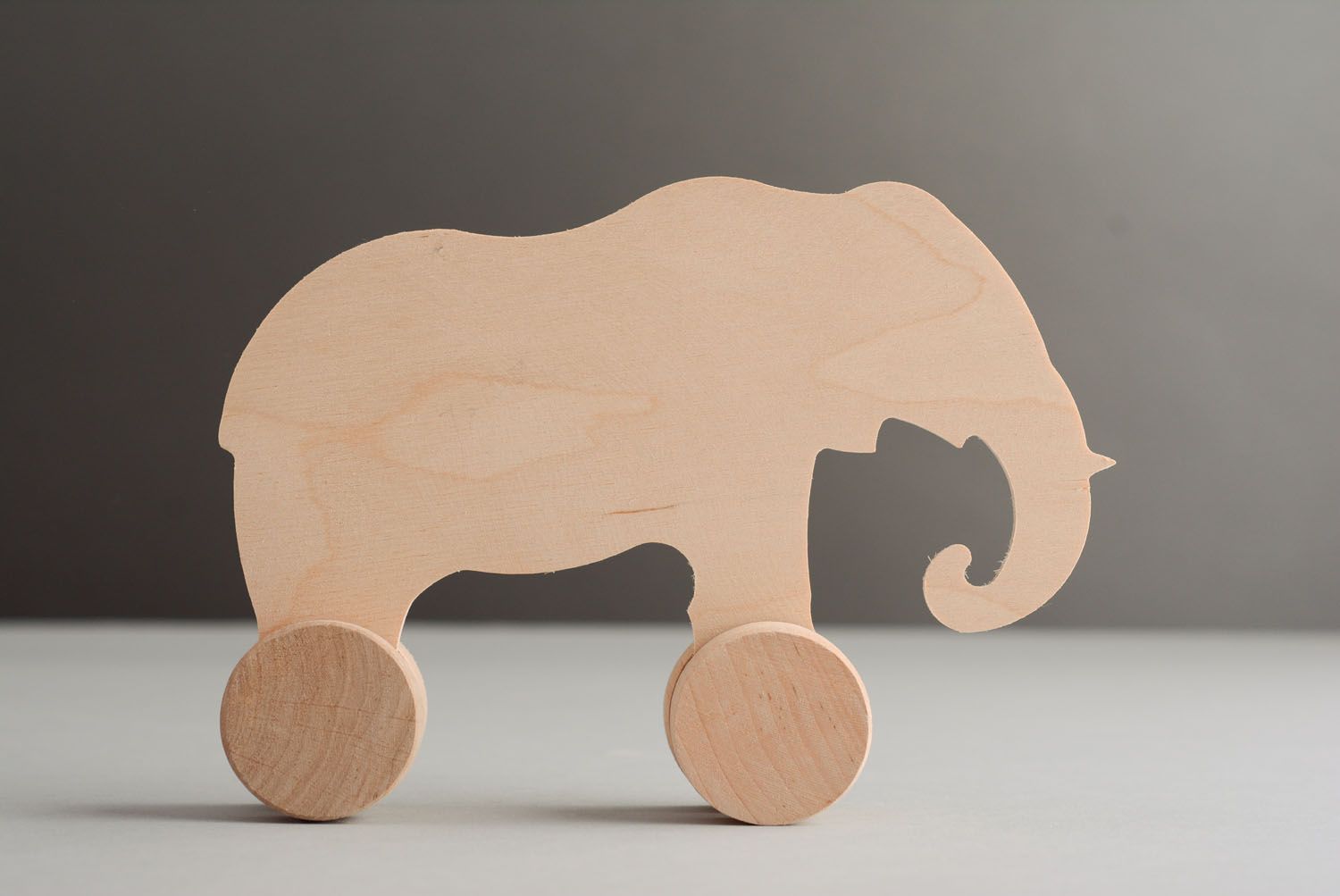 Blank for painting Elephant on Wheels photo 1