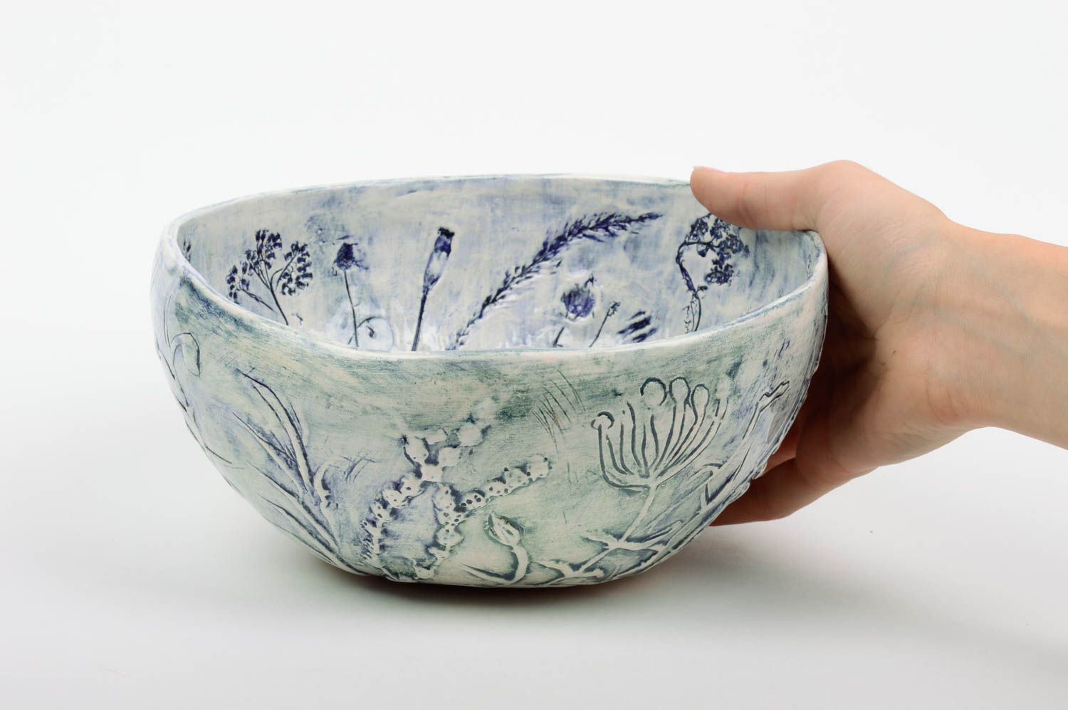 Small handmade clay bowl decorative ceramic bowl beautiful tableware ideas photo 3