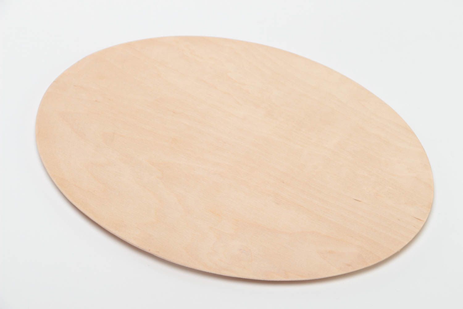 Handmade plywood craft blank for decoration oval basis for wall panel  photo 4
