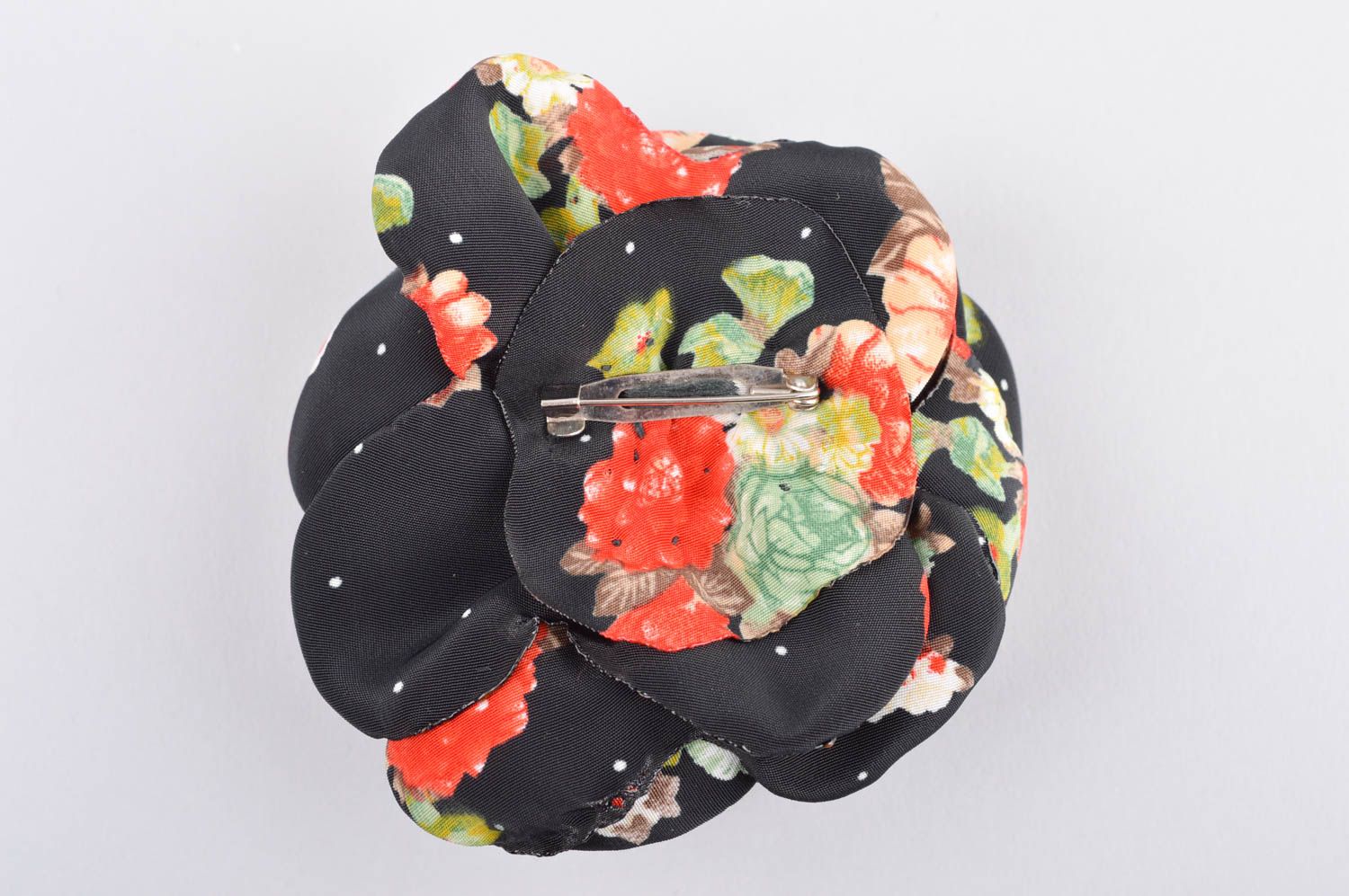 Handmade flower brooch fabric flowers designer accessories for girls photo 4