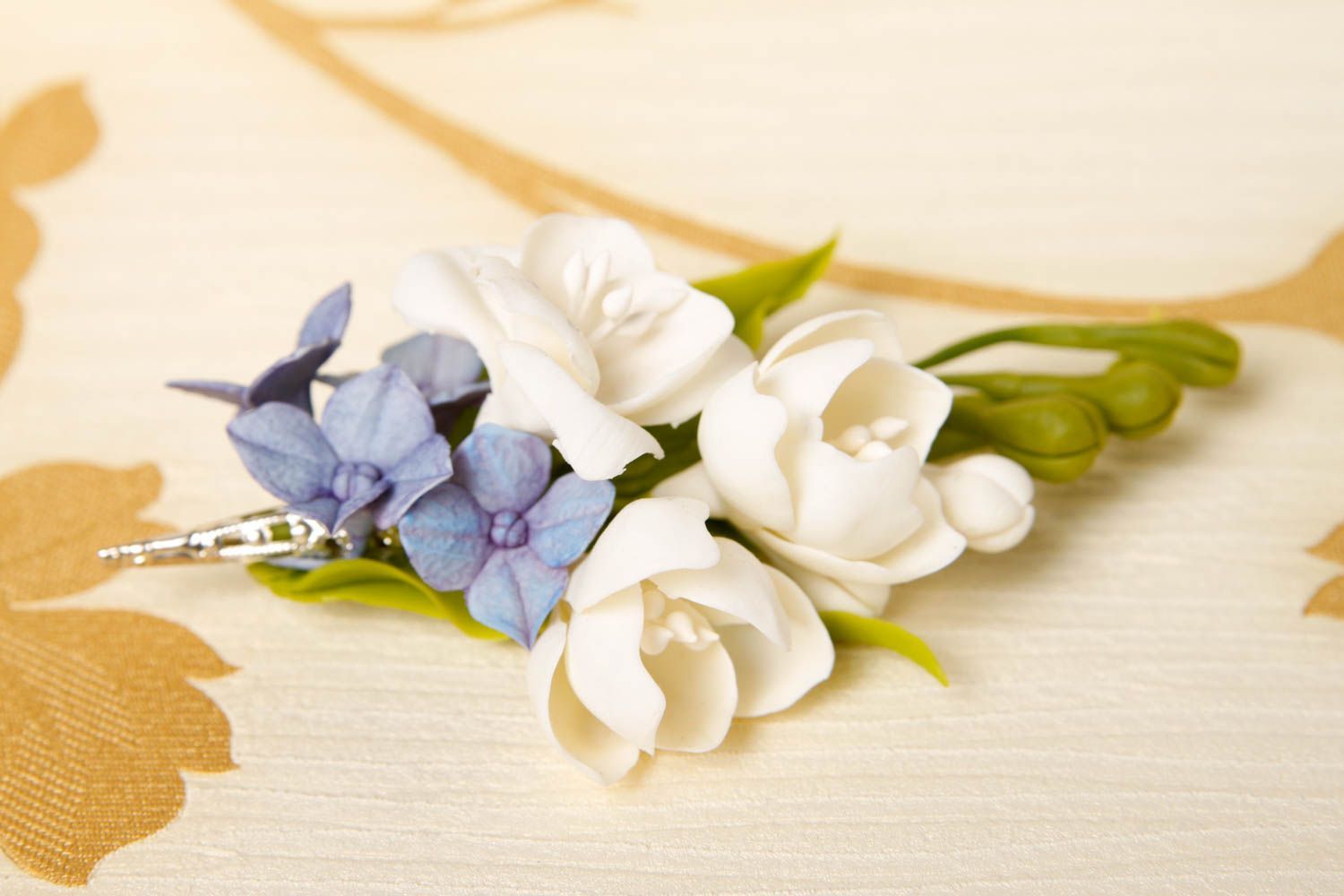 Handmade tender accessory unusual stylish flower brooch feminine brooch photo 1