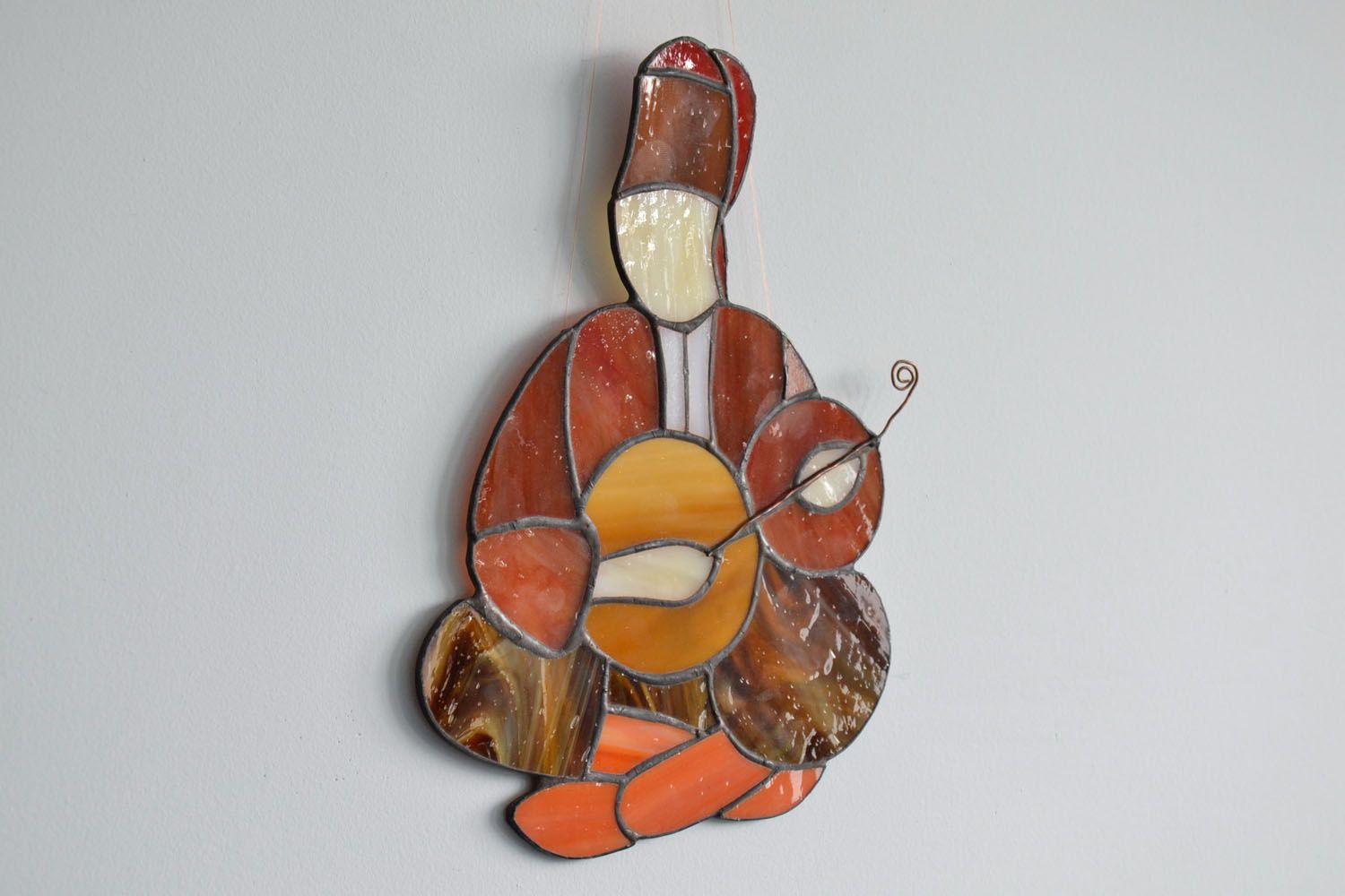 Stained glass pendant Cossack photo 1