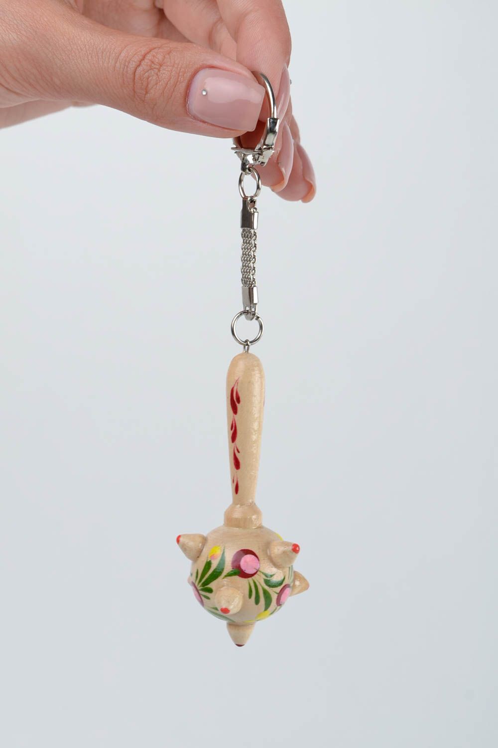 Handmade Schlüssel Anhänger Geschenk für Männer Schlüssel Schmuck Keule foto 2