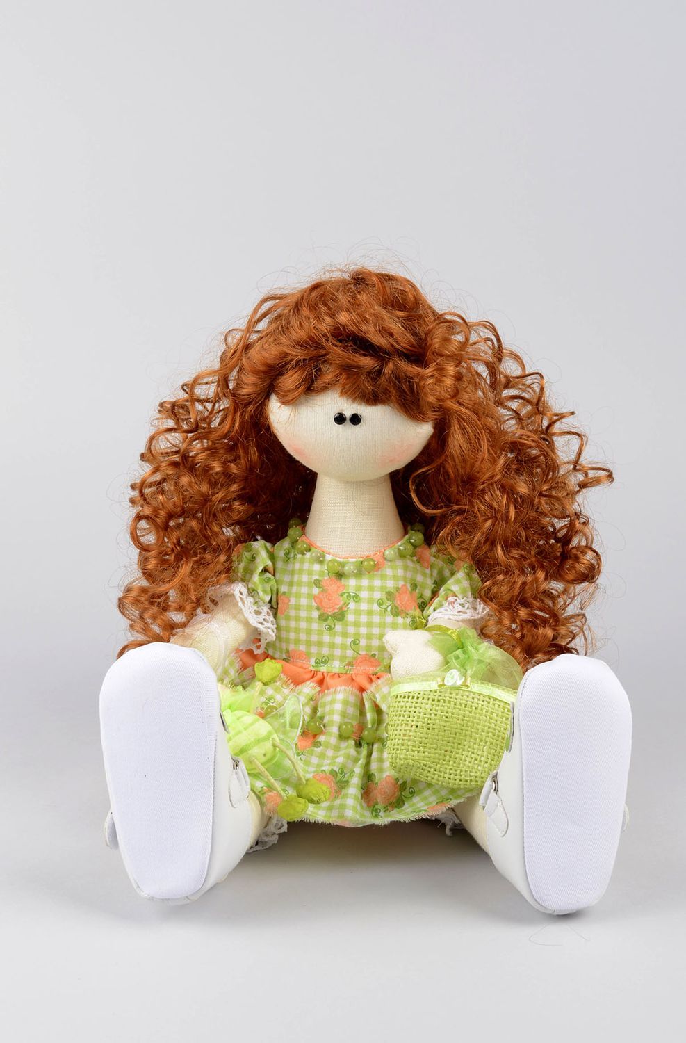 Кукла ручной работы кукла для малышей текстильная кукла из ткани красивая фото 4