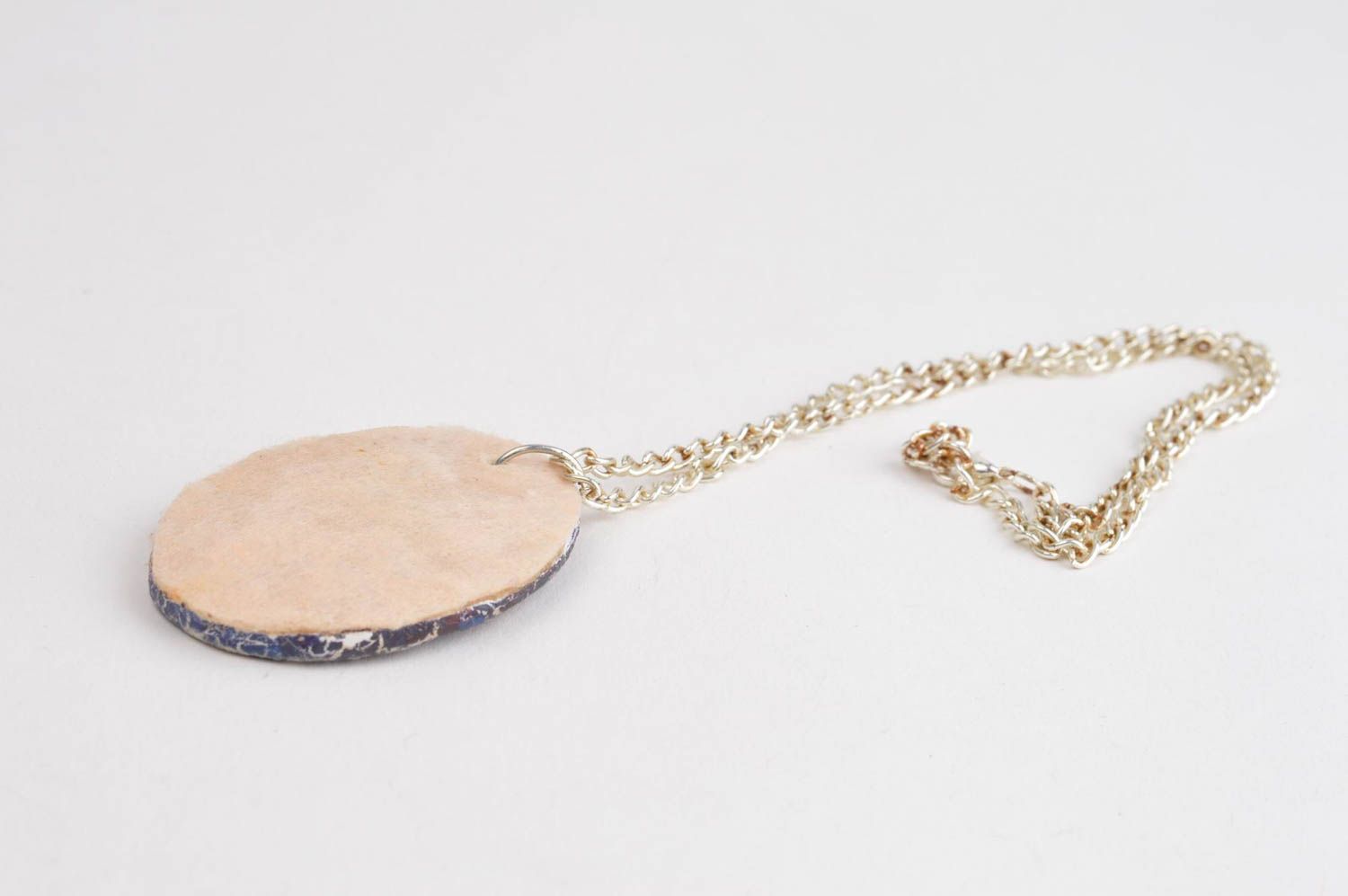 Handmade plastic pendant neck pendant ideas beautiful jewellery for girls photo 3