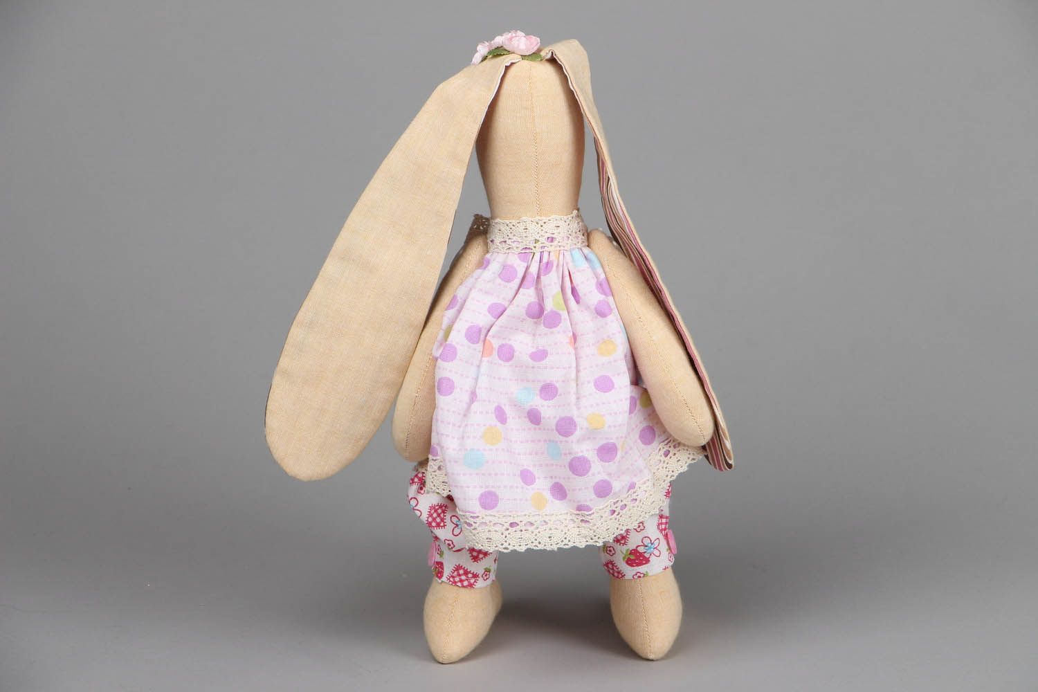 Soft handmade toy Rabbit Martha photo 3