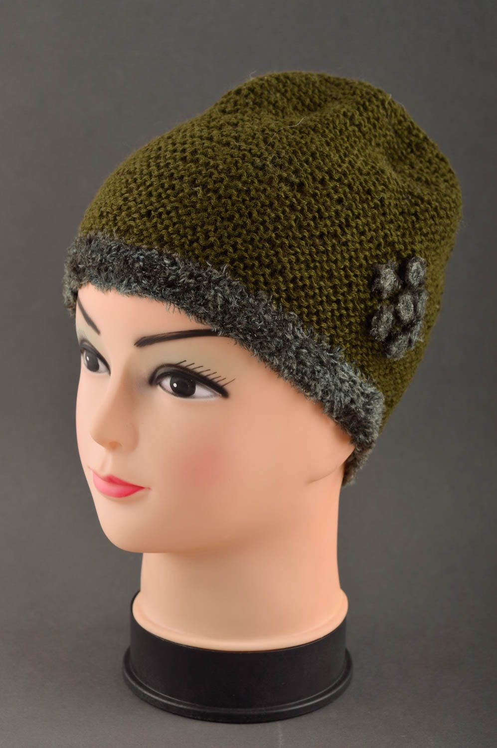Handmade hat designer hat warm winter hat unusual hat for girl crocheted hat photo 1