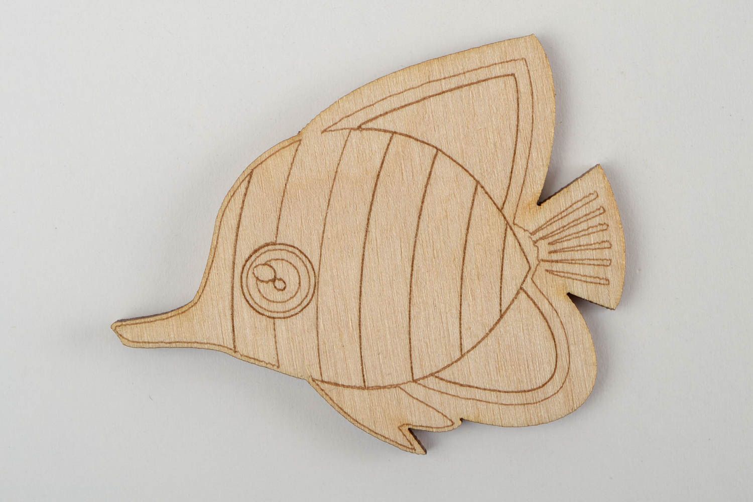 Figura para pintar en forma de pez decoración creativa artesanal regalo original foto 3