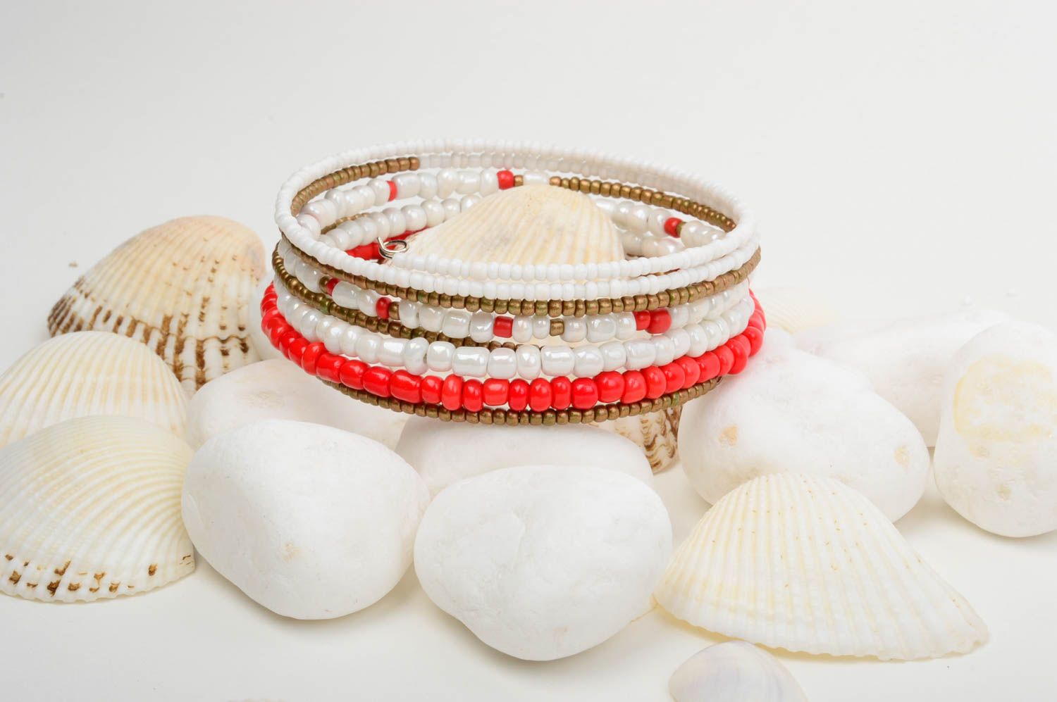 Handmade bracelet beaded bracelet designer accessory unusual gift for girl photo 1