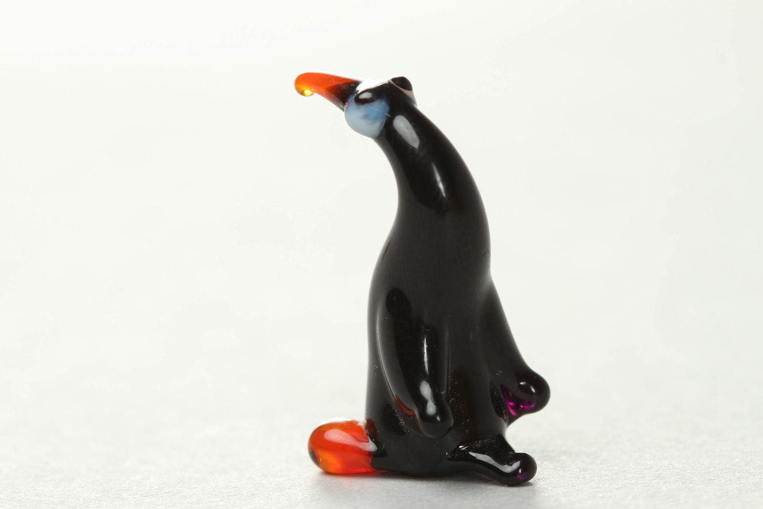 Lampwork glass figurine of penguin photo 3