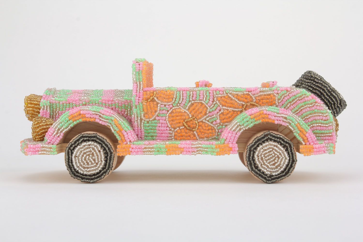 Wooden decorative toy Car photo 2