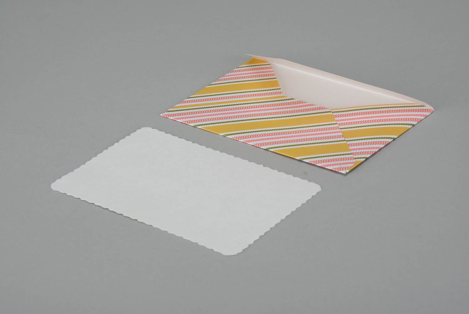 Envelope with colorful stripes photo 2