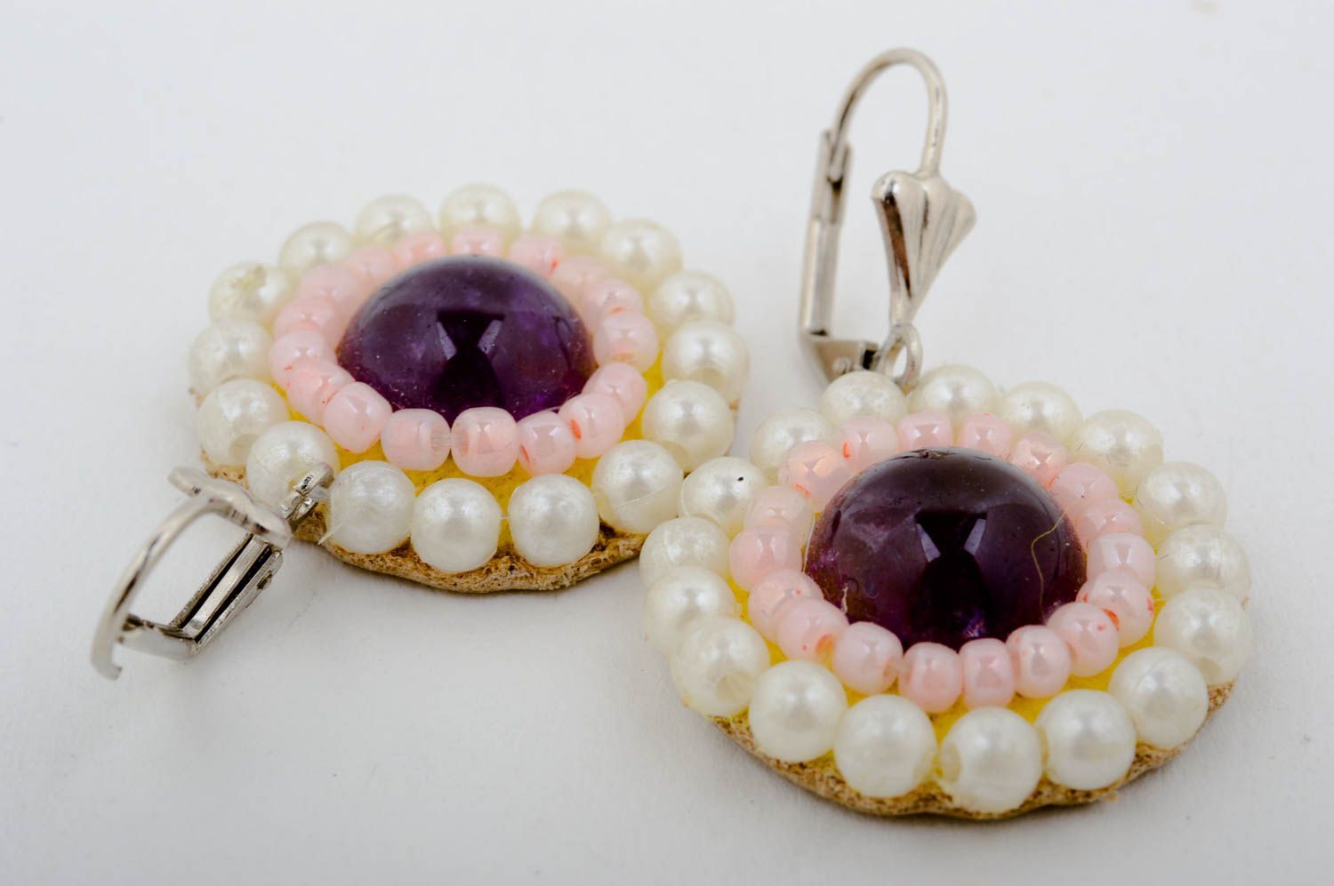 Handmade earrings unusual earrings designer earrings for women stone earrings photo 4