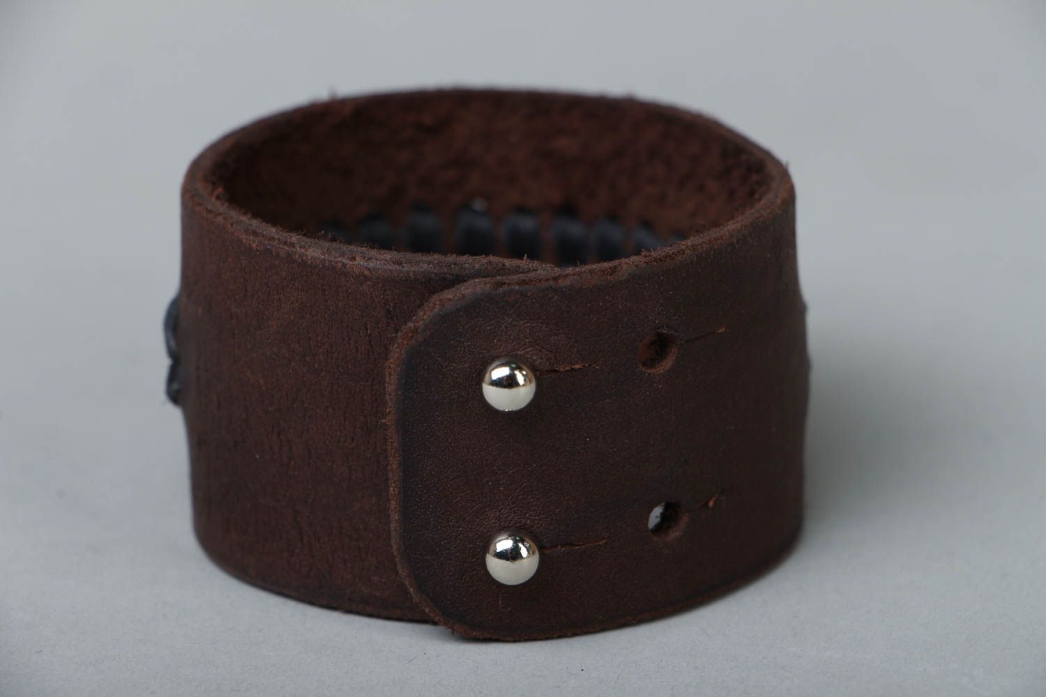 Genuine leather bracelet photo 2