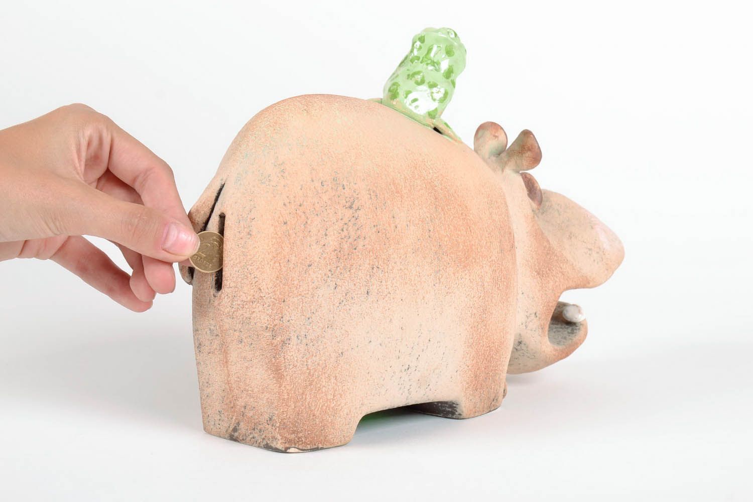 Ceramic money-box Hippo photo 4
