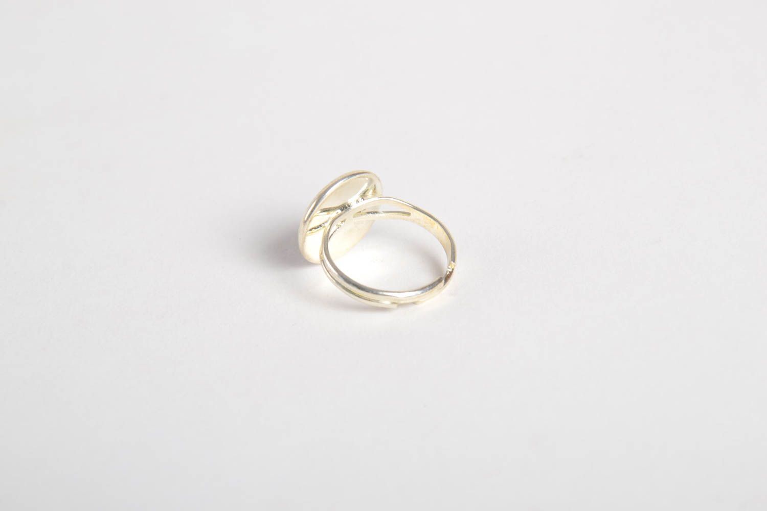 Кольцо ручной работы кольцо из эпоксидной смолы модное кольцо с лепестком розы фото 4