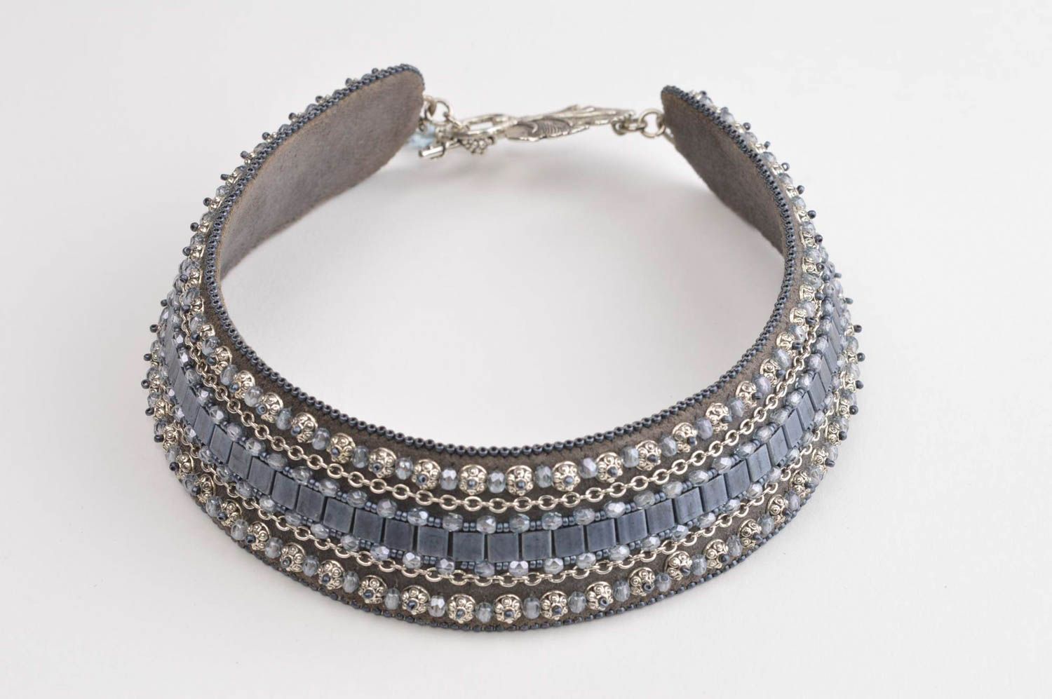 Damen Collier handgefertigt Schmuck Halskette Accessoire für Frauen einmalig  foto 2