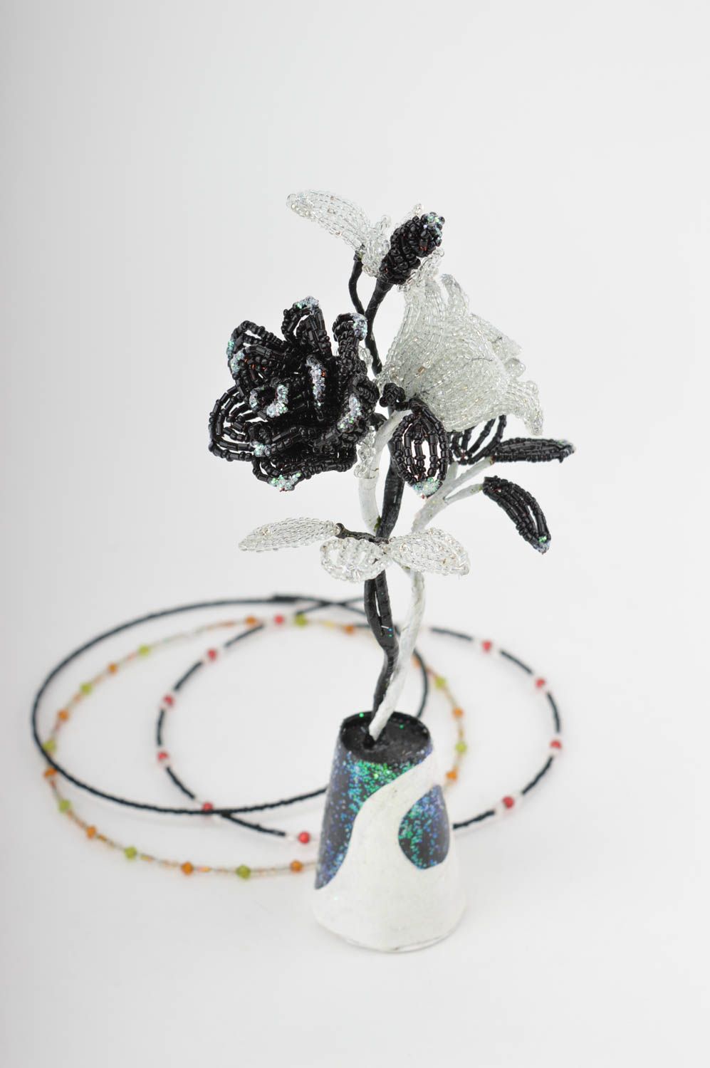 Flores artificiales hechas a mano elementos decorativos regalo original foto 1