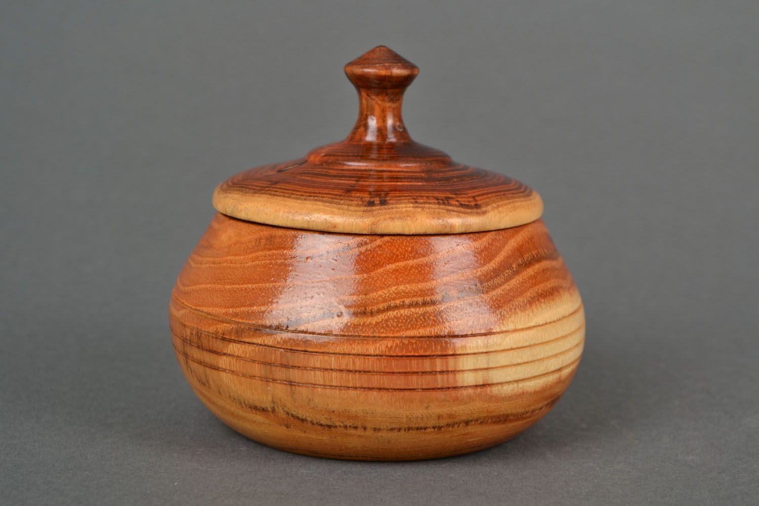 Wooden pot for sugar photo 3