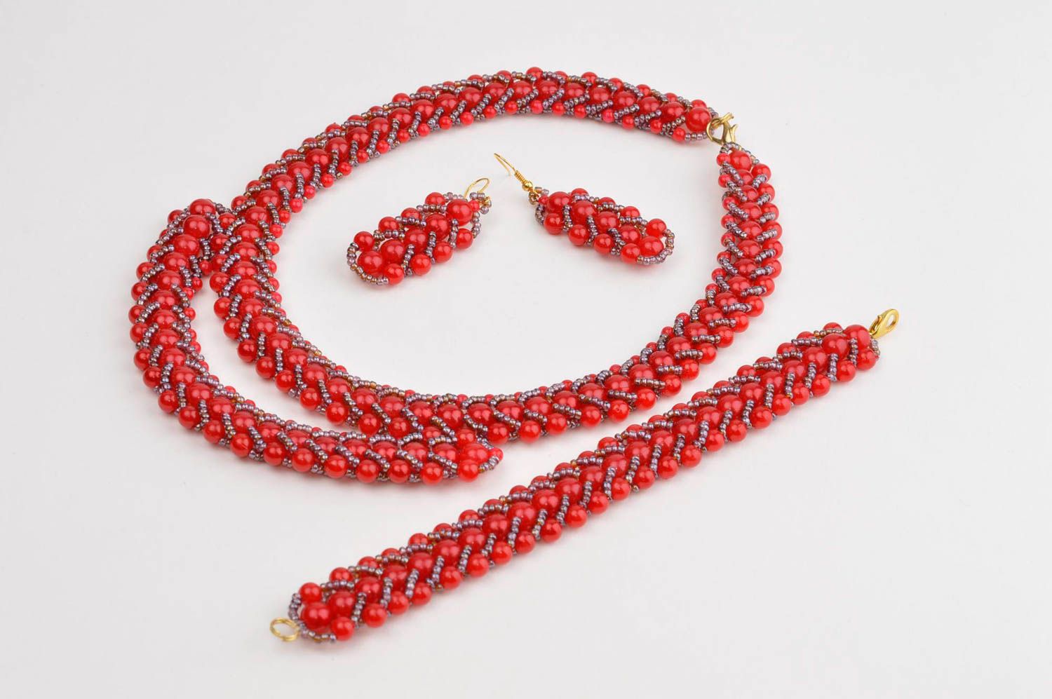 Designer necklace handmade bracelet jewelry unusual earrings present for her photo 2