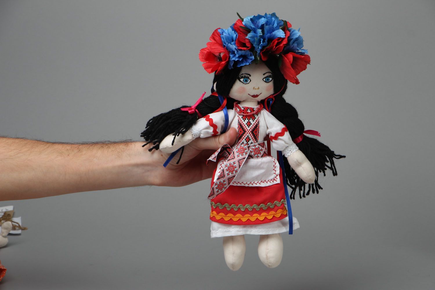 Текстильная кукла в украинском стиле фото 4